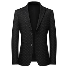 专柜时尚男士羊毛西服2025新款高档绅士单西商务百搭男装外套批发