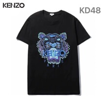 跨境潮牌夏季新品虎头烫画印花情侣款宽松时尚百搭纯棉圆领T恤衫T