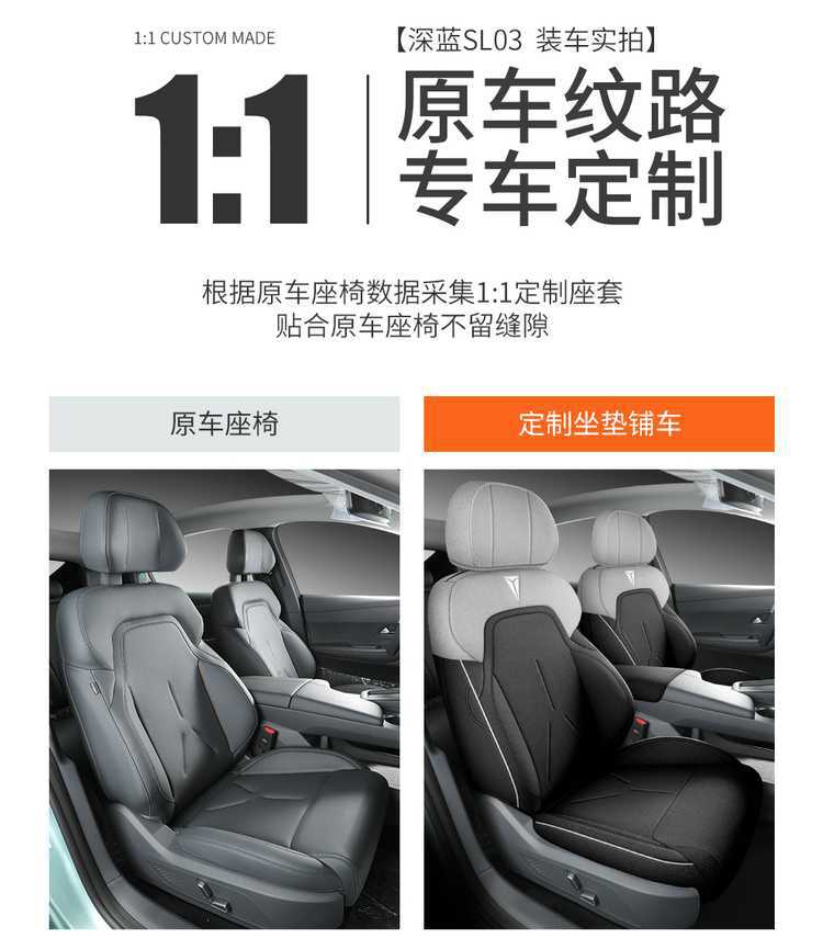 25 Models of Changan Deep Blue Sl03 Seat Covers, Special Seat Covers, Full-Coverage Car Seat Cushions, Four-Season Linen Fabric Seat Cushion Covers