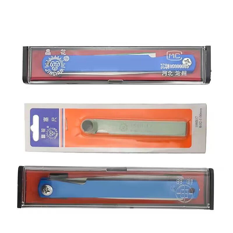 Crystal flower feeler 0.02-1.0mm valve clearance feeler high precision clearance ruler 14 17 20 set
