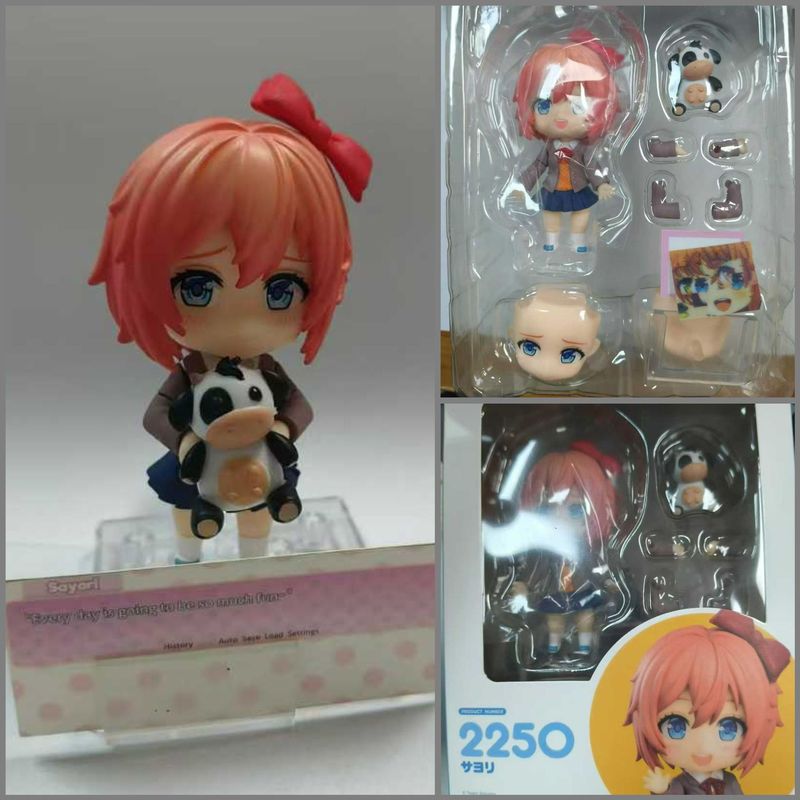 ハートビート文学部 Qバージョン ねんどろいど サシリ・サキ・ユリ・モニカ 可動顔変更フィギュアモデル|undefined