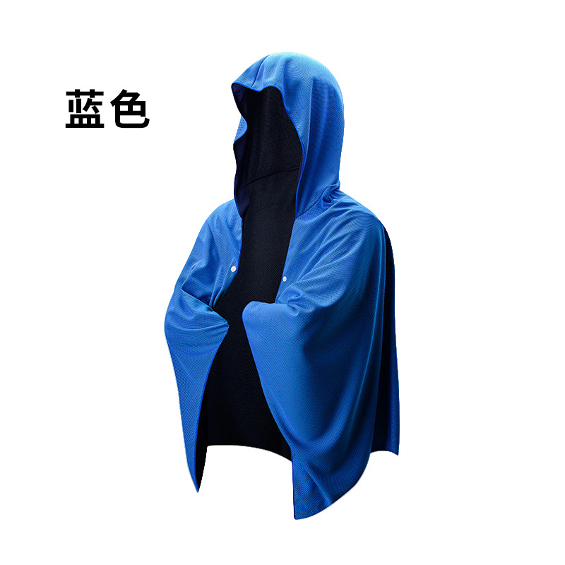 파란색 [충분한 공급] 큰 망토