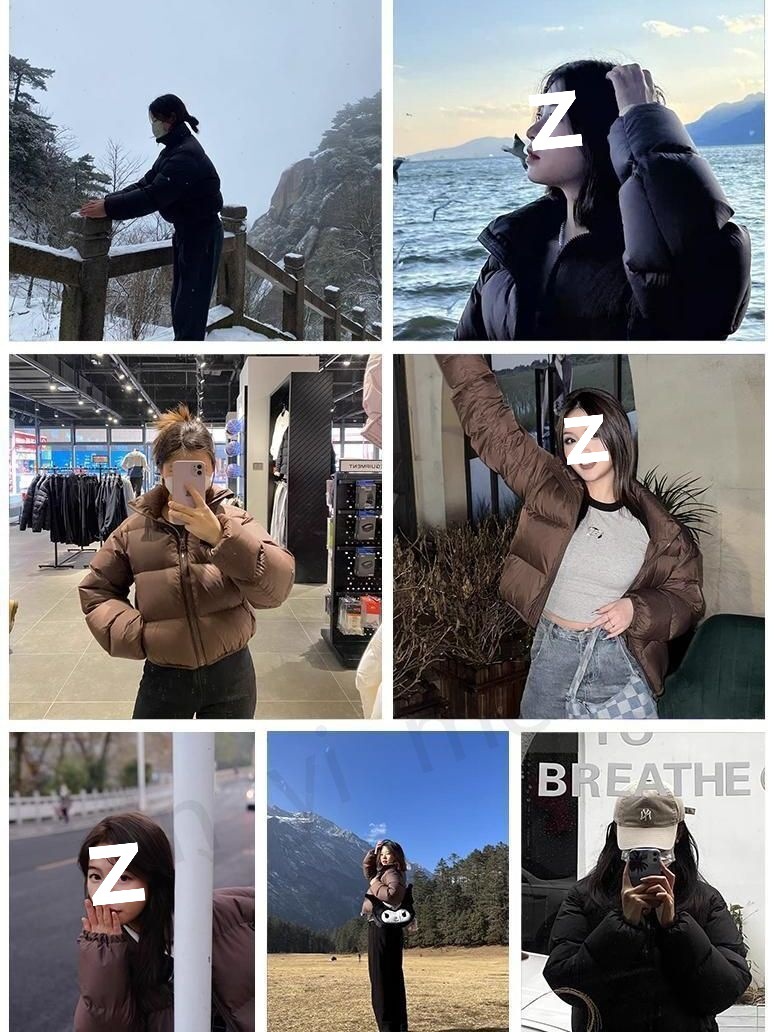 Winter European Version Kendall Jenner Style Short High Waist Thickened Down For Women 2025 New Small Size Puffer Jacket_voghion.com