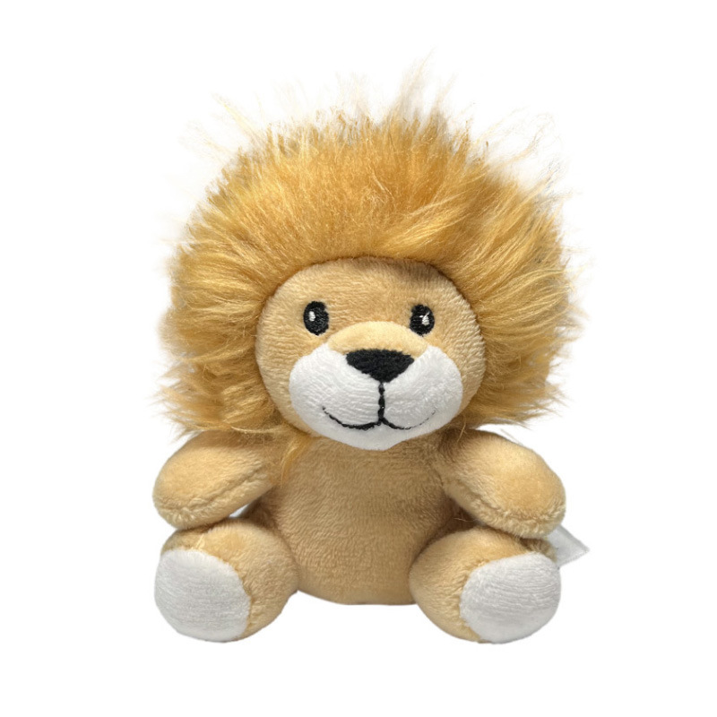Animal de La Selva muñeca de tamaño pequeño sentado lindo León Tigre muñeca de peluche Regalo de Cumpleaños grab máquina muñeca al por mayor