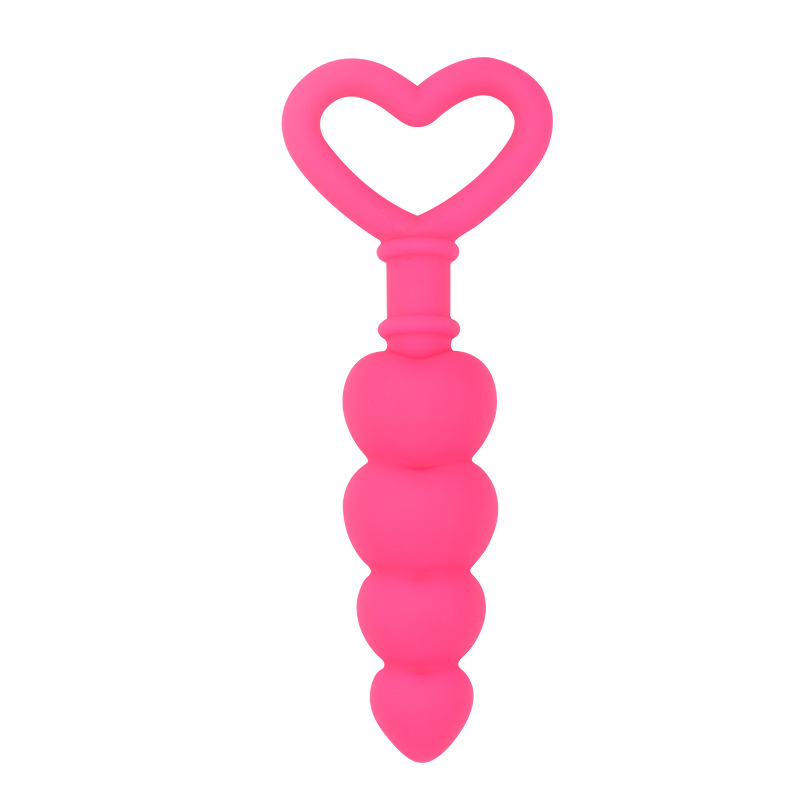 Heart-Shaped Silicone Anal Plug, Purple Body-Safe Silicone, Smooth Tapered Design — detail image 5