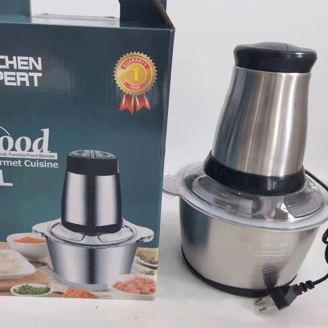 Picadora de Carne Eléctrica de Acero Inoxidable para Cocina
