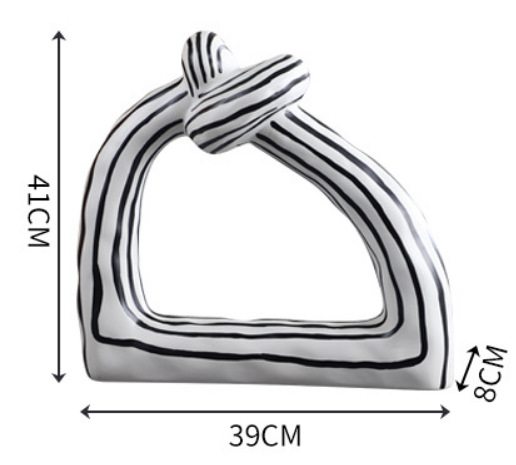 줄무늬 장식품 대형 39*41CM