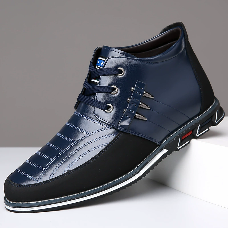 Трансграничная внешняя торговля мужская кожаная обувь высокого размера 48 размера шнуровка повседневная мужская обувь на открытом воздухе спот 47 мягкая подошва одиночная обувь 46