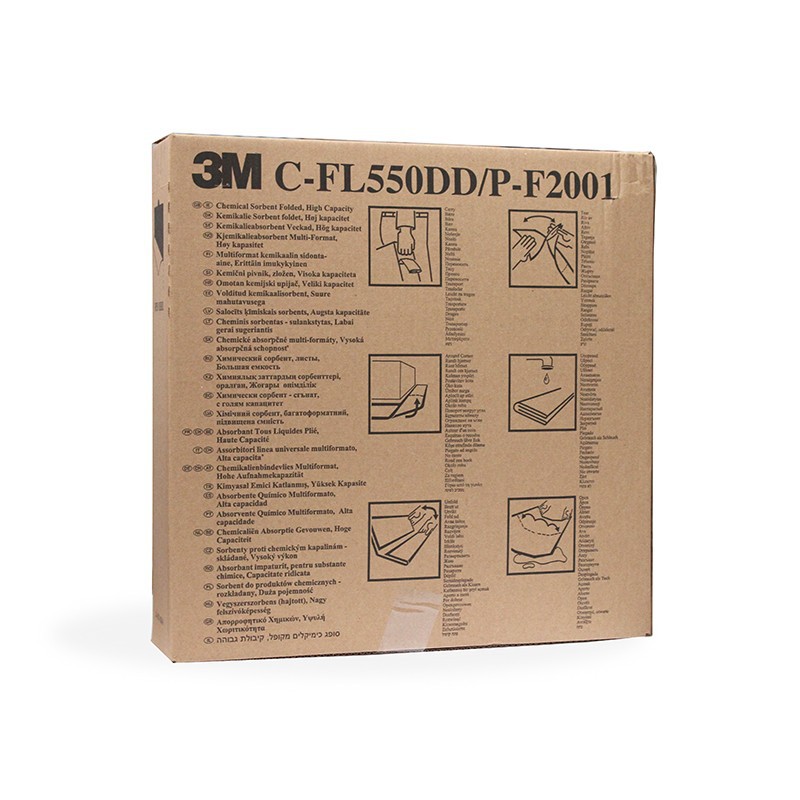 3M P-FL550DD plegable absorbente de aceite de algodón absorbente a prueba de fugas de algodón absorbente