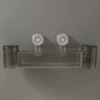 With toothbrush holder and cup [translucent gray]
