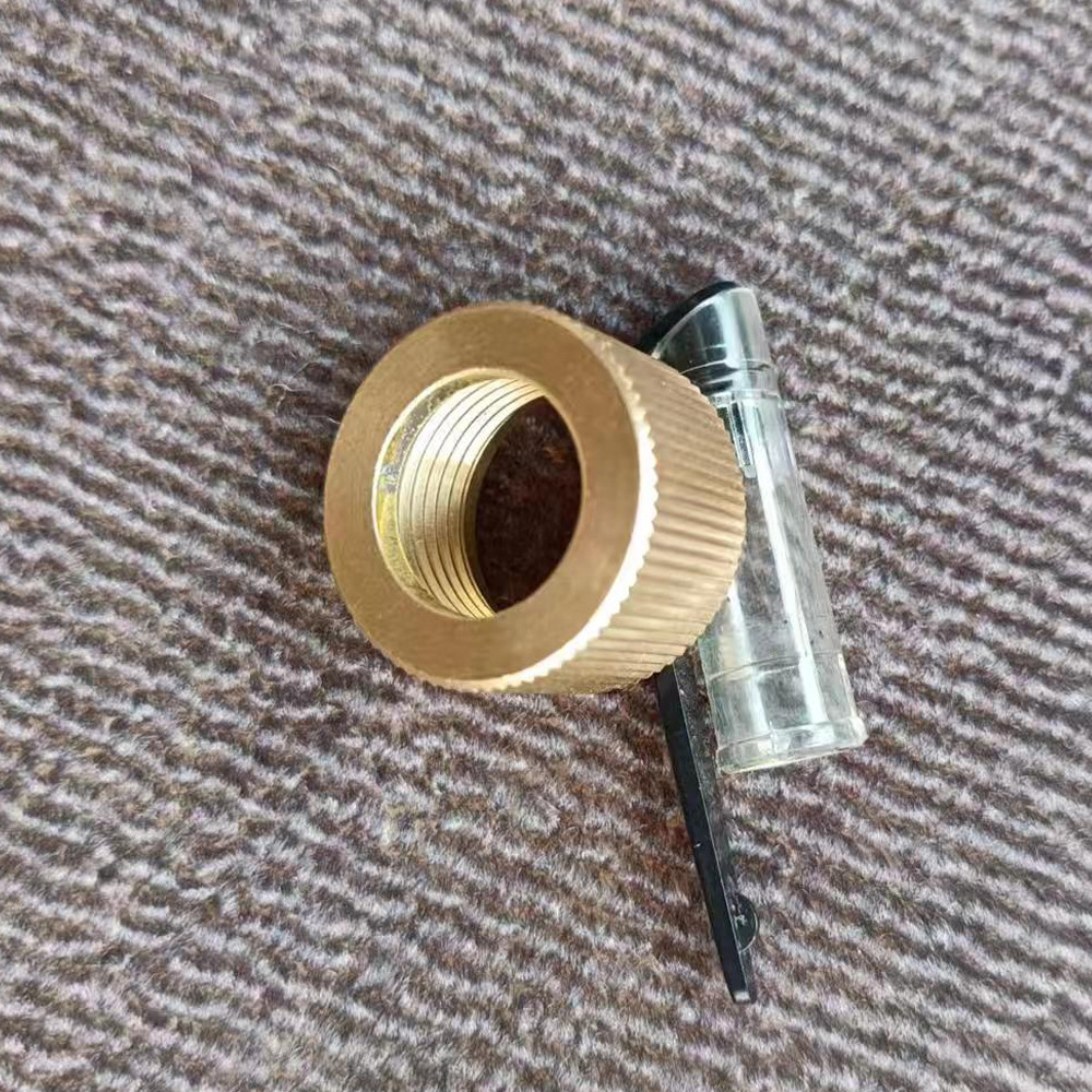 适用台湾产AS118 AS118-2喷砂枪M22x1.5黄铜喷砂枪喷嘴锁紧铜螺母