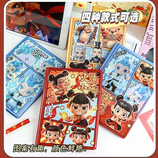 Flame Xiaozha Hardcover Cool Cartoon Ao Bing Coloring Page Notebook for Students Thickeneded Note-Taking Notebook