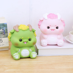 Internet celebrity Long Tengteng piggy bank 2023 new cute anti-fall children's boys and girls large-capacity savings change jar