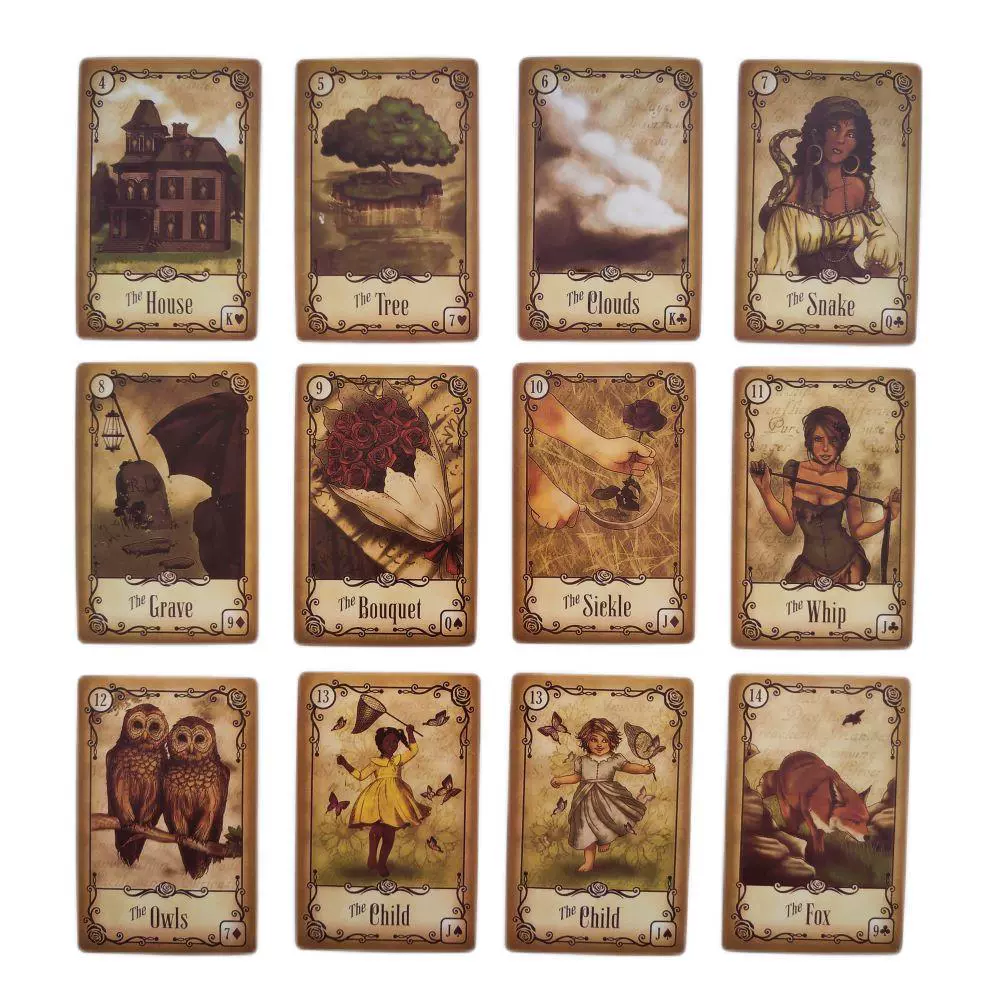 Новый Английский Таро АНГЛИЙСКОЕ Оракул Роза Мед contains Paper Manual Cross -border spot