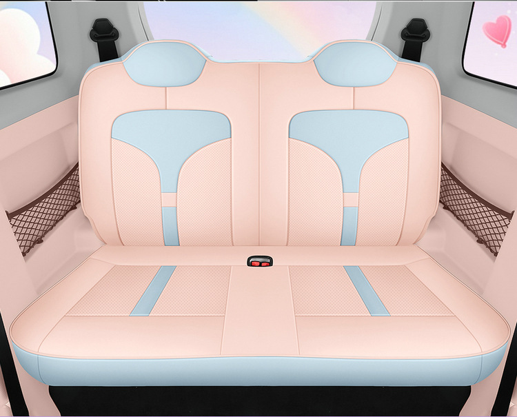 2024 Zhidou Rainbow Special Seat Cover Cute Girl Four Seasons Universal Comfortable Wear-resistant Special Car Cushion Leather Seat Cover