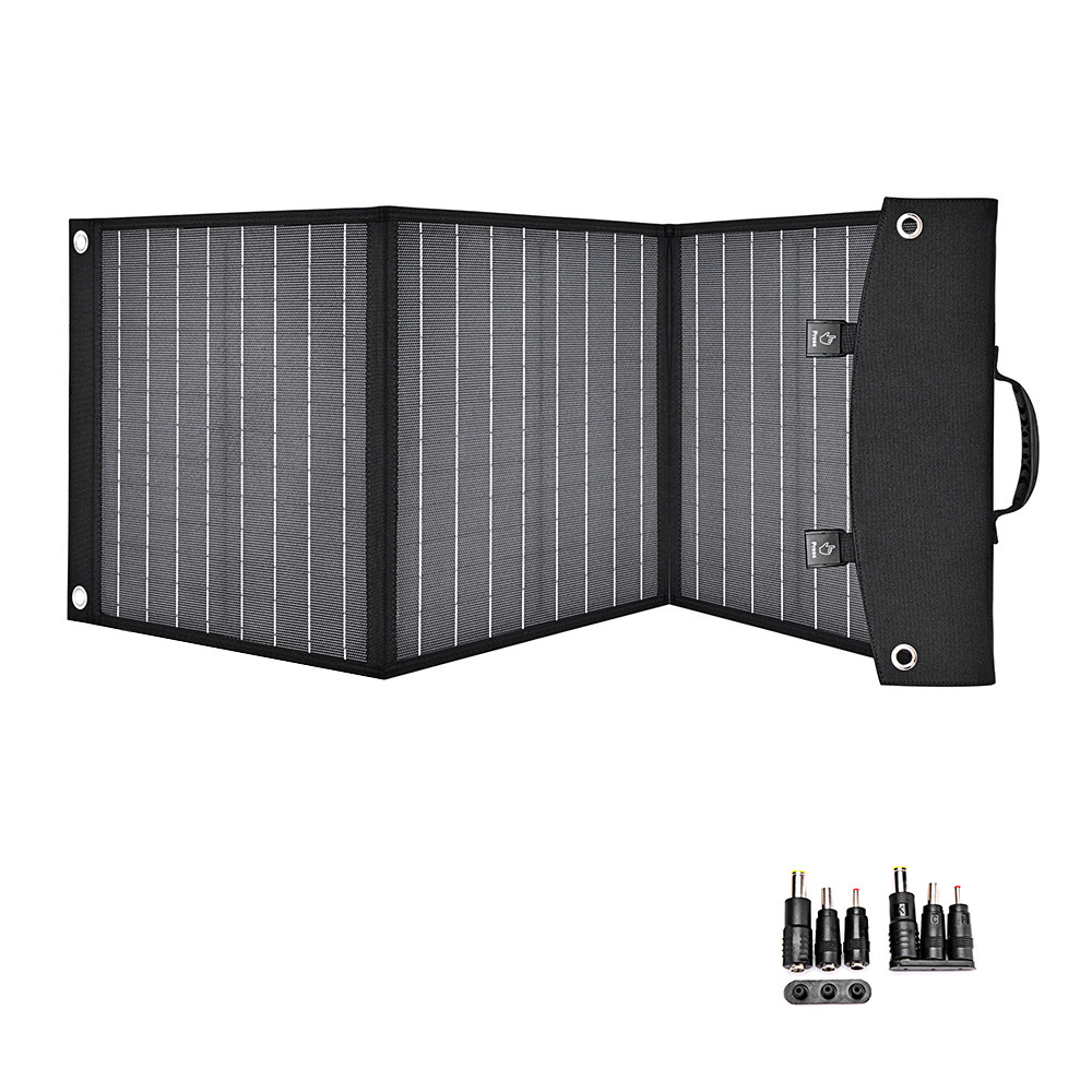 200w太阳能板折叠充电包18v/36V单晶光伏板户外用储能户外便携