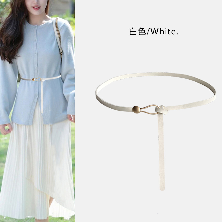 워터드롭 버클 화이트