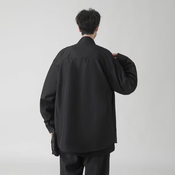 Solid color spring shirt