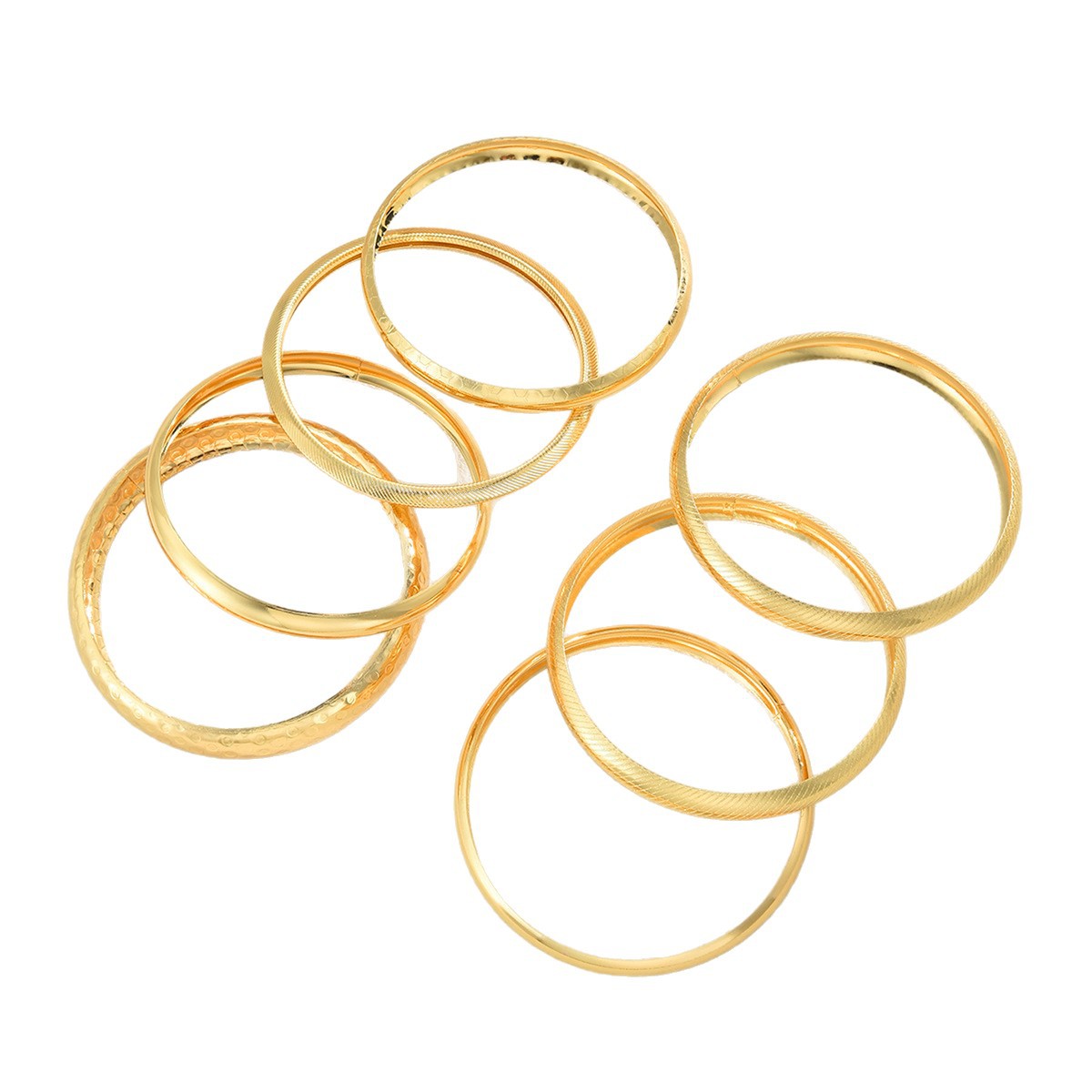Nuevo brazalete de oro transfronterizo de Europa y América, mujer, martillo de martillo, patrón de serpiente, pulsera de moda simple