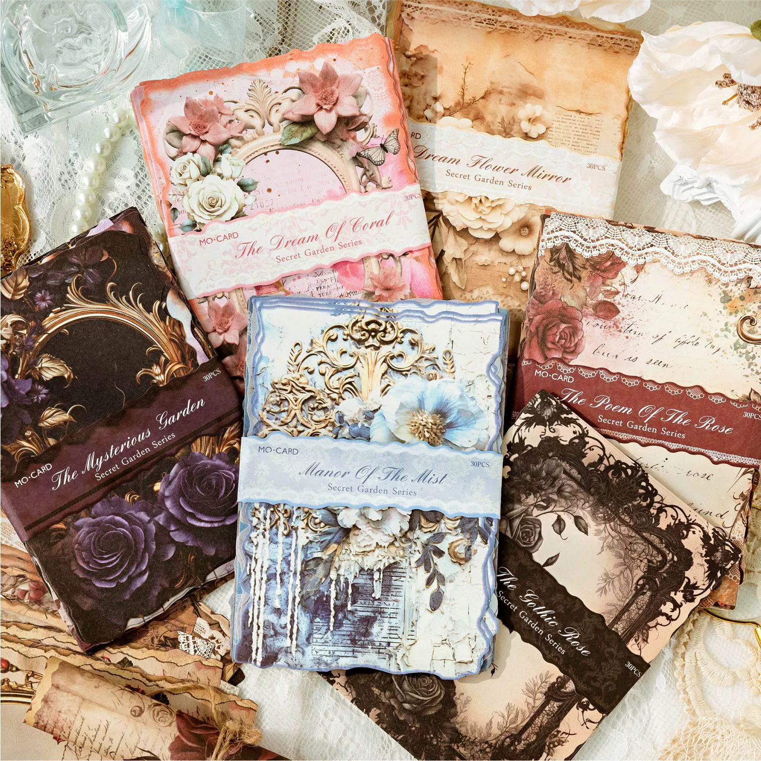 Промышленный стиль Retro бумага секретного сада серия заметки меморандум бумага для заметок ручной учет DIY украшение коллаж 6 моделей