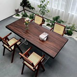 Большая доска из массива ореха, чайный столик, цельная доска, офисный стол Bahua Okan, чайный столик из орехового дерева, журнальный столик, обеденный стол