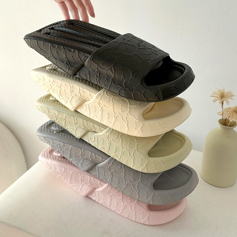 Eva zapatillas de mujer no olor pies antideslizantes casa de verano pareja interior baño casa sandalias de dibujos animados para hombre