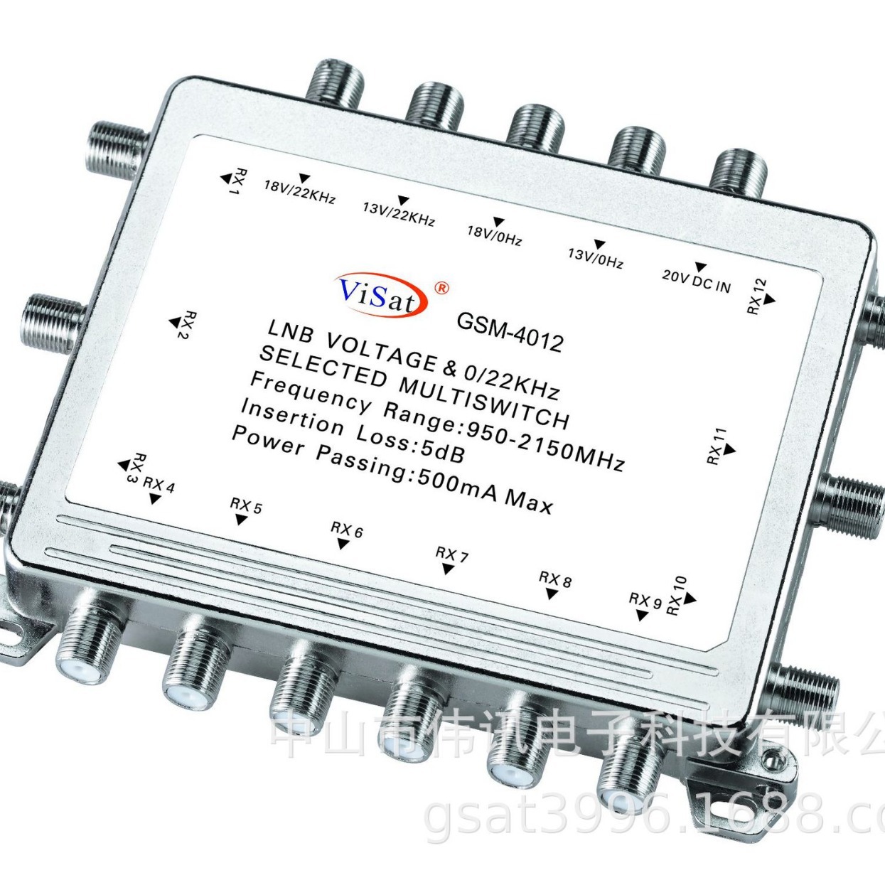 멀티 스위치 스위치 950-2150MHZ 위성 신호 4 IN 16 OUT