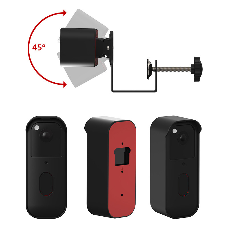 Suitable for Blink Video Doorbell Doorbell Protective Cover Without Punching Anti-Theft Fixed Door Clip Plastic Back Panel