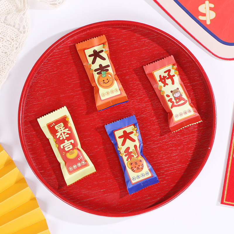 Año nuevo copo de nieve bolsa de vaca bolsa de dulces máquina de sellado Bolsa Nacional marea bolsa de galletas bolsa de turrón sello