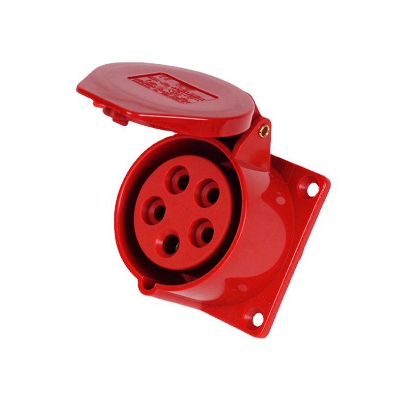 工业插座防水插座IP44暗装插座315 5P 16A防雨插座