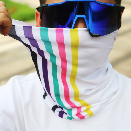 Seamless Ice Silk Head Scarf Cycling Outwear Sunscreen Sweat Absorption Breathable Neck Gaiter UV Protection Multi-Function Magic Face Towel 