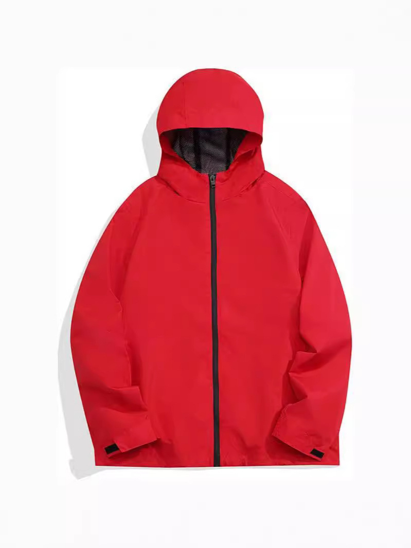 Men's New Outdoor Sports Jacket Thin Windproof Waterproof Black Coat_voghion.com