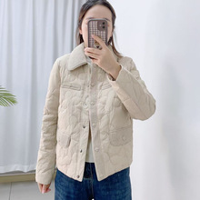 汉派专柜2025秋冬新款基础百搭翻领短款羽绒服女轻薄羽绒服805