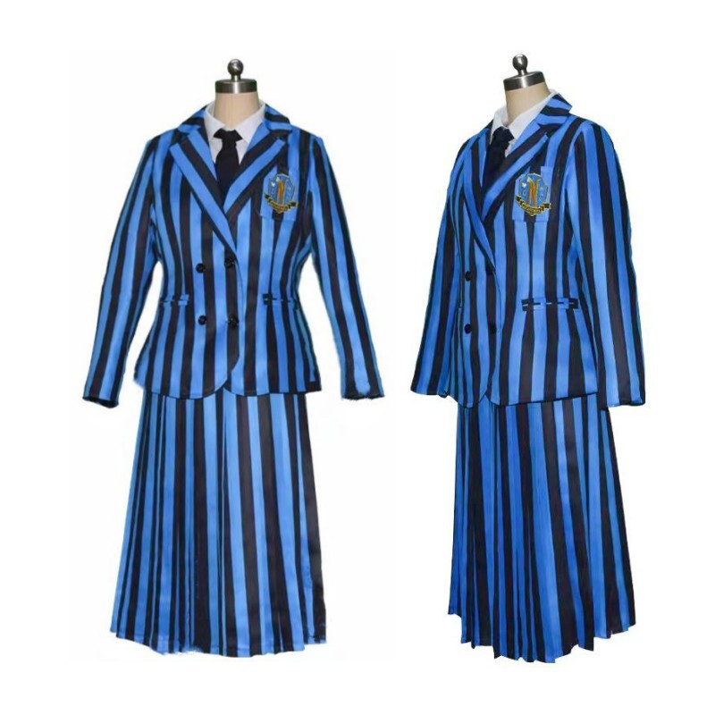 Popular in stock Adams family Wednesday Wednesday American TV series same style cosplay suit suit dress