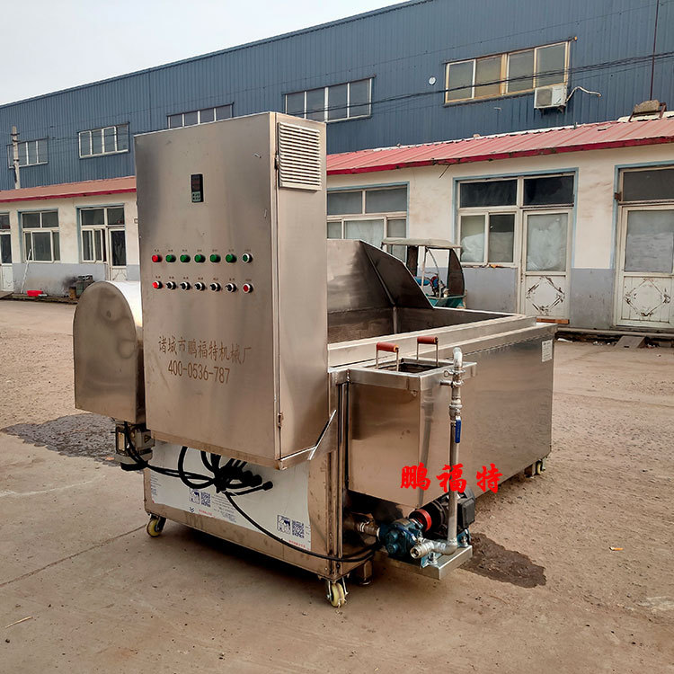 半自动炸小鱼仔油炸机、自动控温自动出料油炸机、电加热油炸机