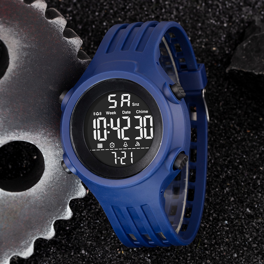 Tendencia de nuevos productos juveniles cronógrafo reloj electrónico estudiantes alarma de deportes al aire libre luz nocturna reloj electrónico al por mayor