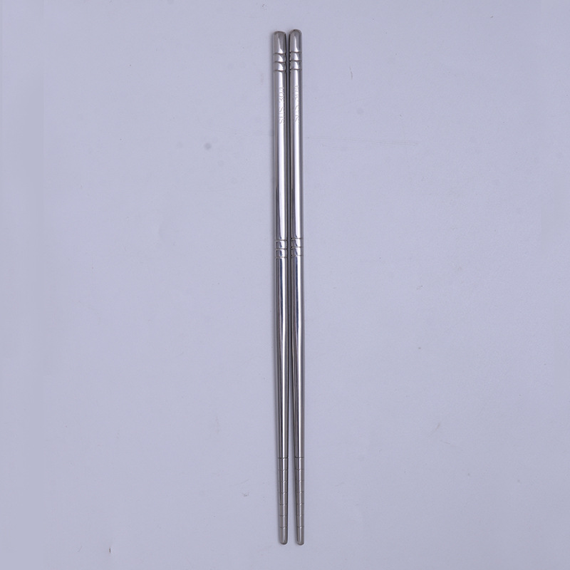 304 palillos de acero inoxidable aislamiento de calor del hogar chino antideslizante inoxidable palillos de seis anillos 5 pares traje de regalo fábrica al por mayor