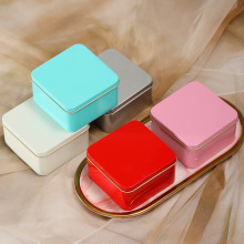 现货85正方形收纳盒马口铁喜糖盒子结婚礼盒婚庆糖果包装喜糖铁盒