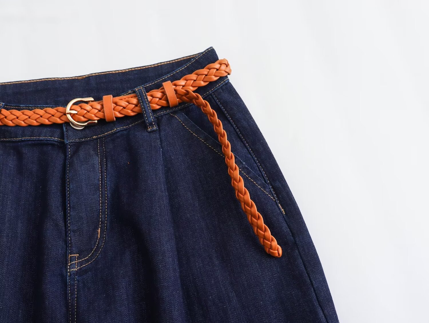 Neue, hochwertige Lyocell-Jeans für Damen mit weitem Bein_voghion.com