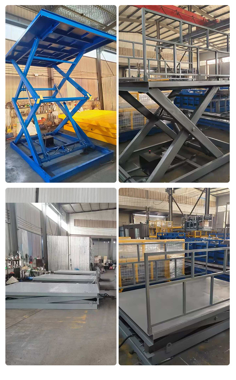 Direct manufacturer of electric lifting platforms, large-tonnage warehouse and workshop cargo loading and unloading fixed scissor lifts