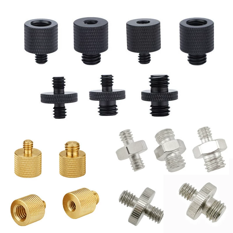 1/4 взаимного вращения 3/8 дюйма винт адаптера камера головка штатива аксессуары для фотографий вспышка гайка взаимного вращения