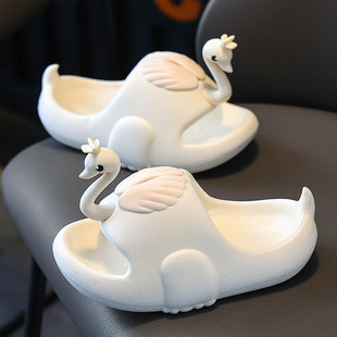 Girls' slippers Summer 2024 New girls' bathroom non-slip children's sandals cartoon cute princess baby slippers