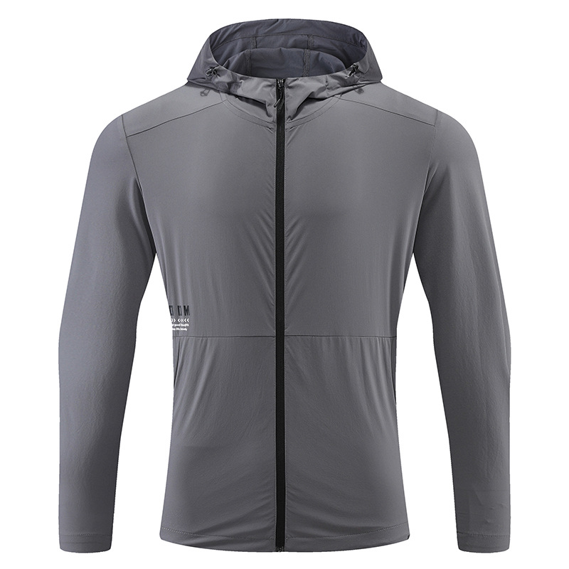 Herrenbekleidung, Sportjacke für Herren, Windjacke, Kapuzenjacke für Frühling und Herbst, Laufjacke, schnelltrocknend, lässige Sportjacke mit langen Ärmeln, Gruppenkauf_voghion.com