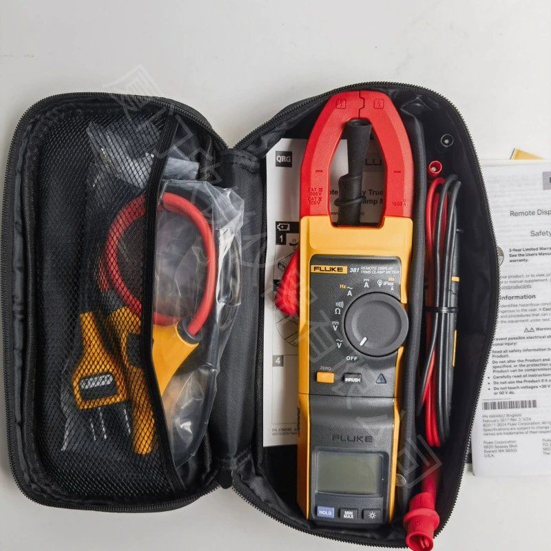 F381 Клещевой мультиметр Fluke с дистанционным измерением истинного эффективного значения, съемный дисплей