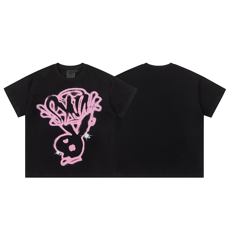 欧米式ヒップホップ発泡アルファベットプリント半袖tシャツ半ズボン男性夏潮牌レジャースポーツスーツ|undefined