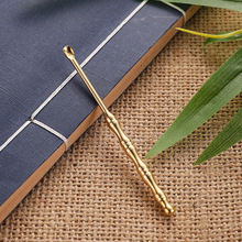 黄铜竹节挖耳勺二元店货源宫廷风散装掏耳勺钥匙扣厂家批发配件