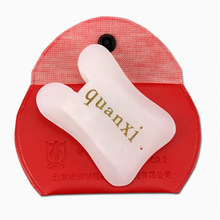 批发张秀琴玉石面部刮痧板绿洲全息经络刮痧板片系列白色弯直两种