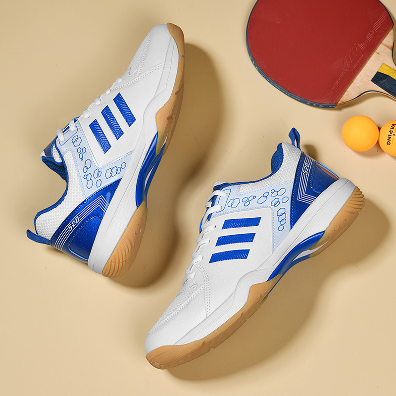 Zapatos de tenis de mesa transfronterizos para parejas entrenamiento ligero bádminton zapatos de tenis masculinos zapatos deportivos al por mayor