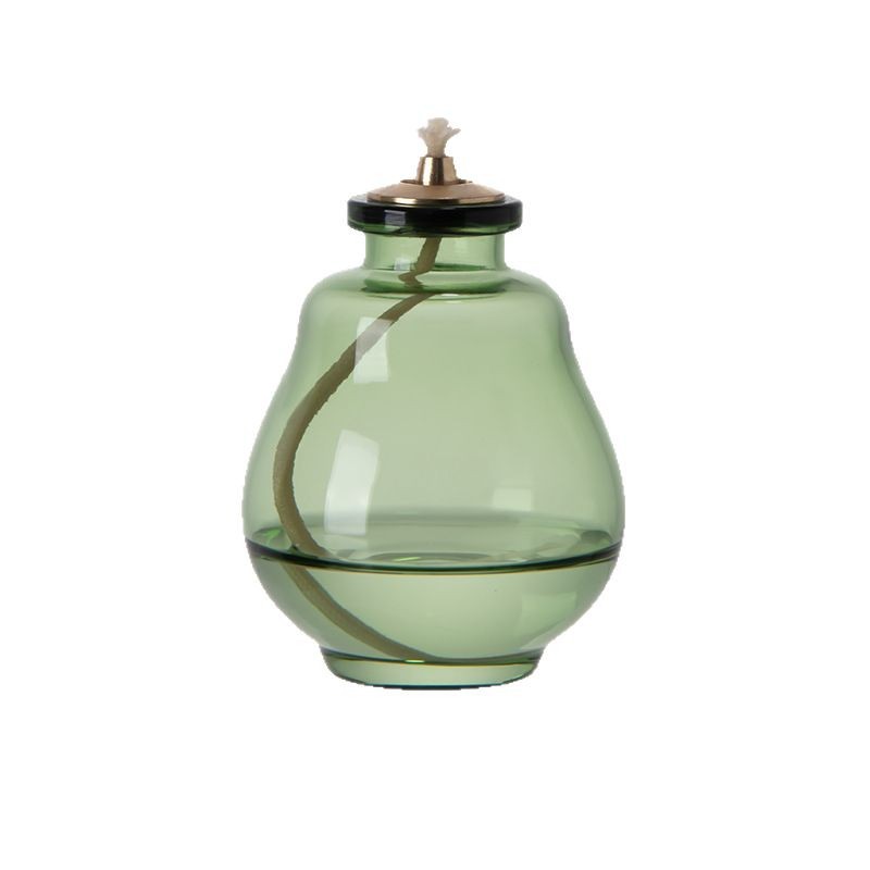 Fábrica directa de vidrio creativo candelabro decoración moderna lámpara de mantequilla sin humo de escritorio