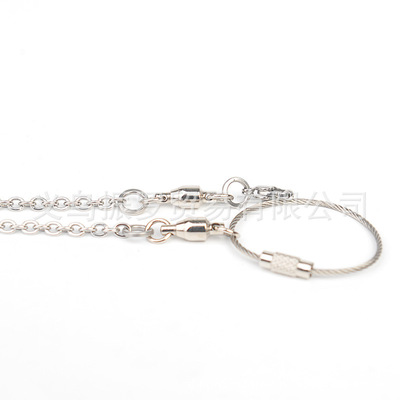 undefined8 Stainless steel parrot Traction rope chain Stainless steel Thread Bracelet alloy Foot ring pet Birdsundefined
